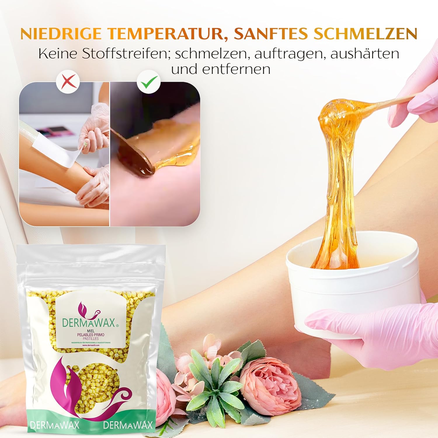 Dermawax Honey Stripless Hot Wax Beads 2 Kg