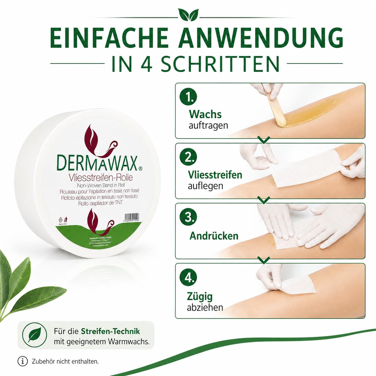 Dermawax Vliesrolle für Waxing 70 m - individuell zuschneidbar
