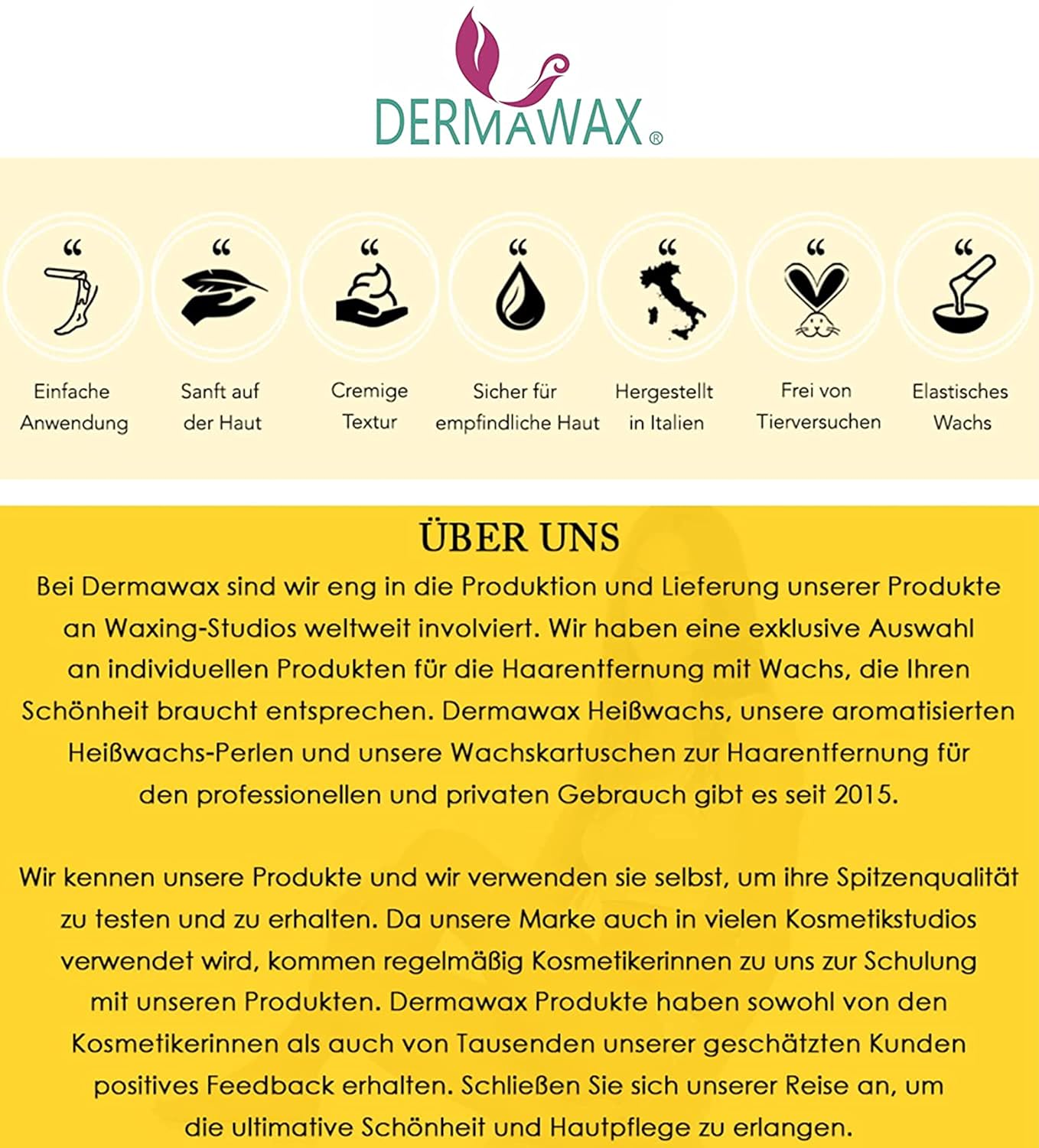 Dermawax Black Natural Honey perle di cera – Cera a caldo professionale per epilazione stripless uomo e donna – Viso, corpo e zona intima