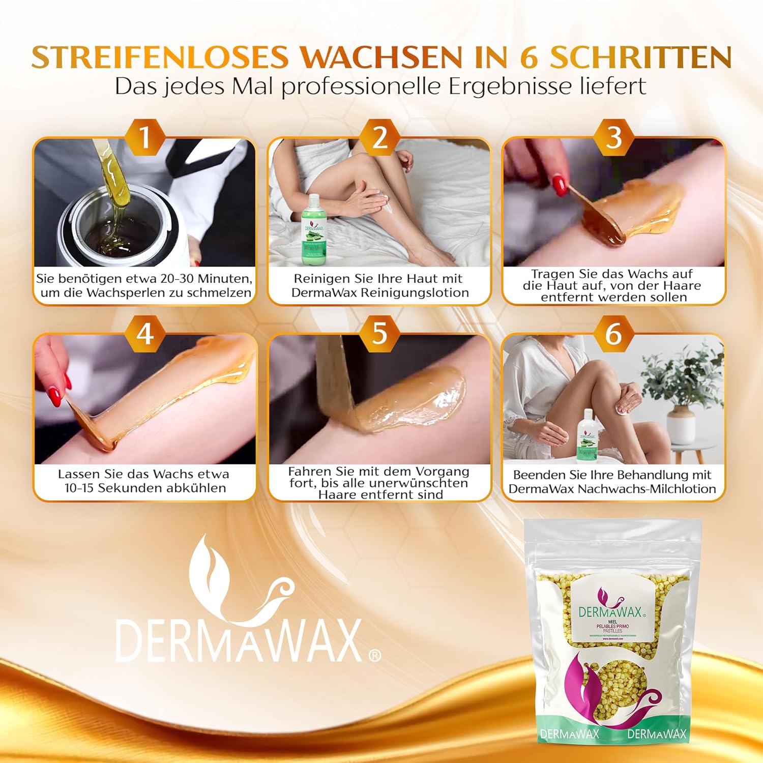 Dermawax Honey Stripless Hot Wax Beads 2 Kg