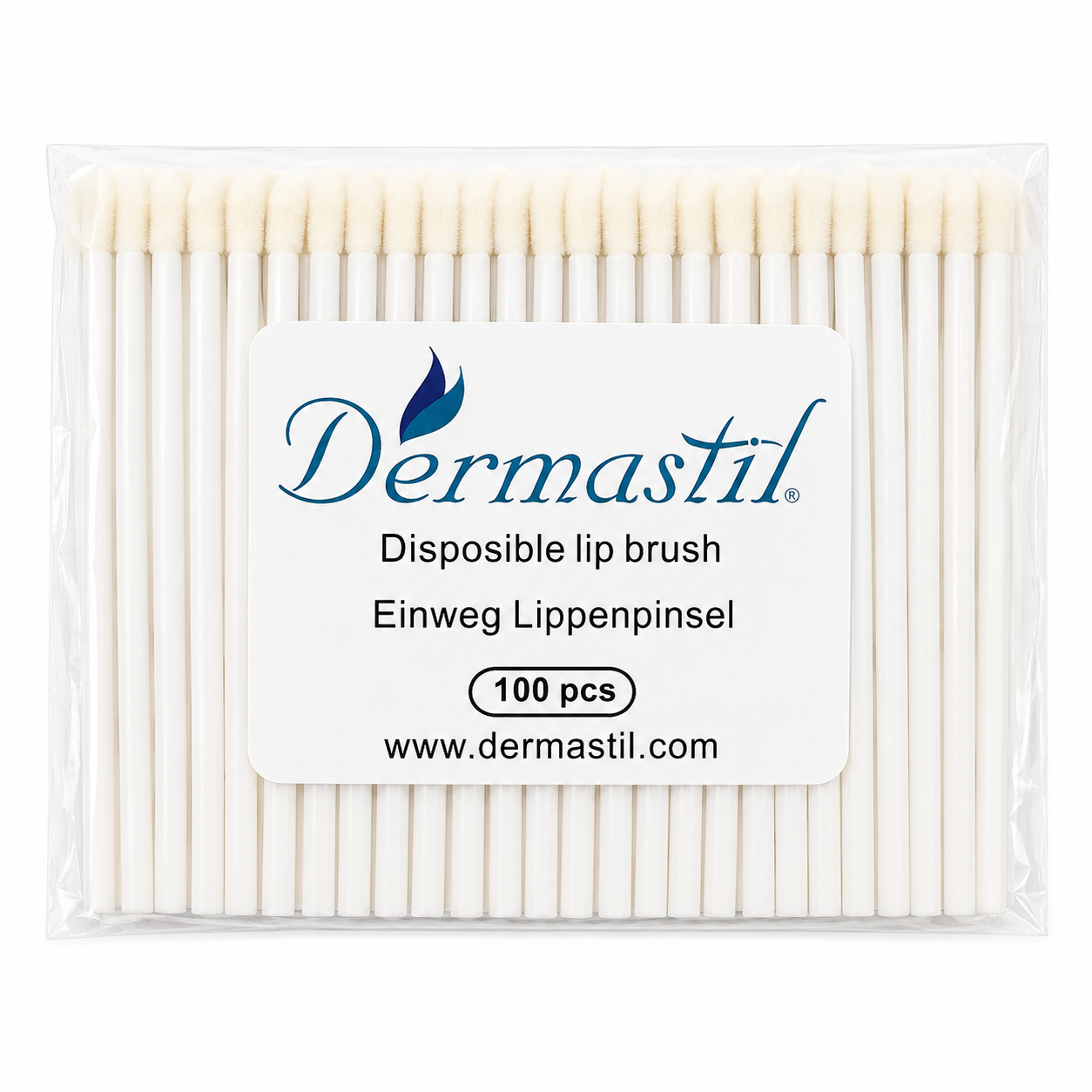 100 pinceaux microfibres sans peluches blancs – Bâtonnets nettoyants pour extensions de cils